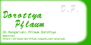 dorottya pflaum business card